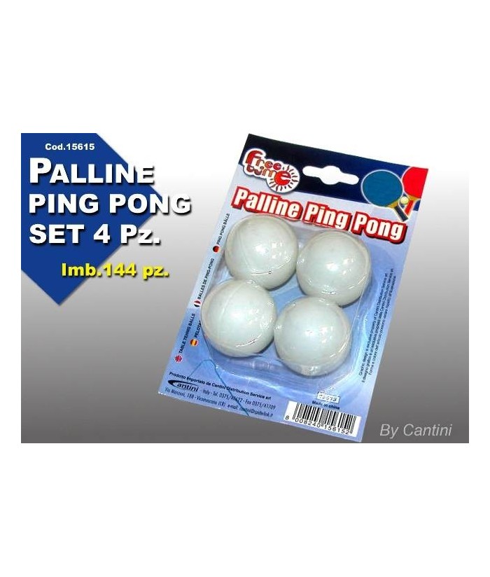 A1-GIO15615 SET PALLINE PING PONG 4PZ.